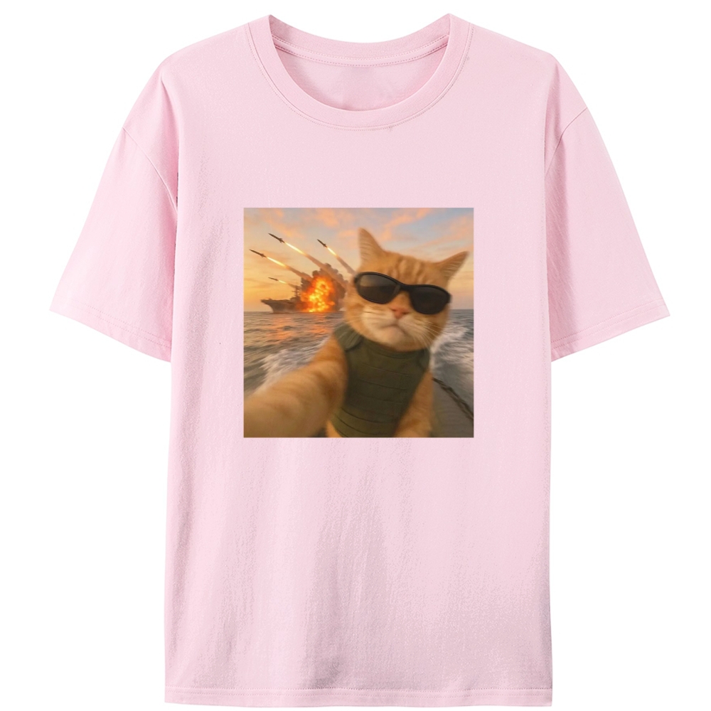 Warzone Selfie Retro Designed for Women - Slim Fit Cotton Tee