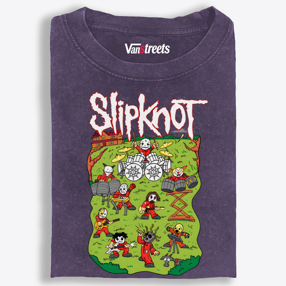 Slipknot: Barnyard Mayhem Retro Washed T-Shirt | 100% Cotton | Streetwear Essential
