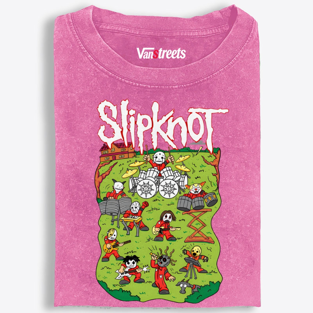 Slipknot: Barnyard Mayhem Retro Washed T-Shirt | 100% Cotton | Streetwear Essential