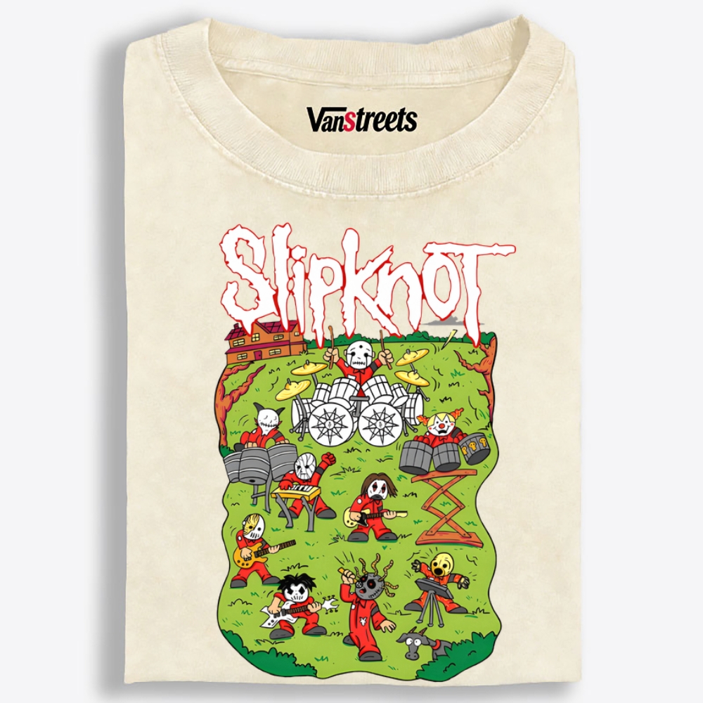 Slipknot: Barnyard Mayhem Retro Washed T-Shirt | 100% Cotton | Streetwear Essential