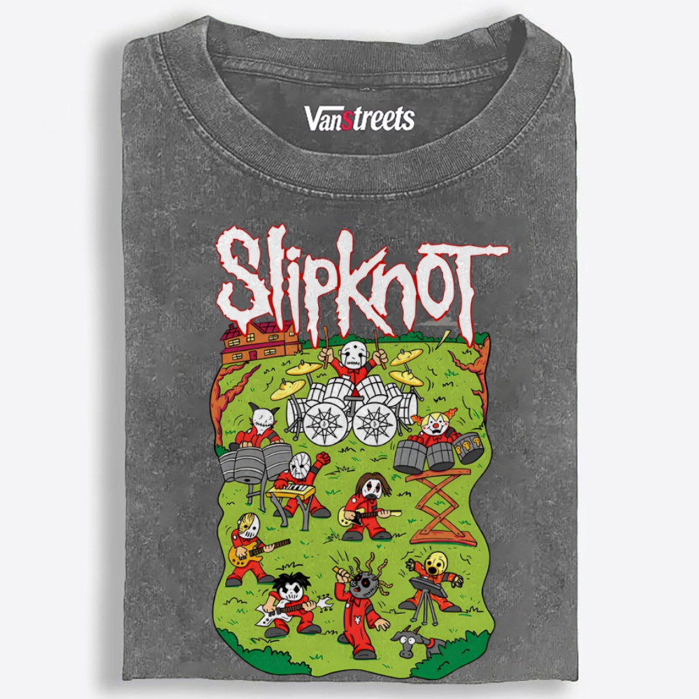 Slipknot: Barnyard Mayhem Retro Washed T-Shirt | 100% Cotton | Streetwear Essential