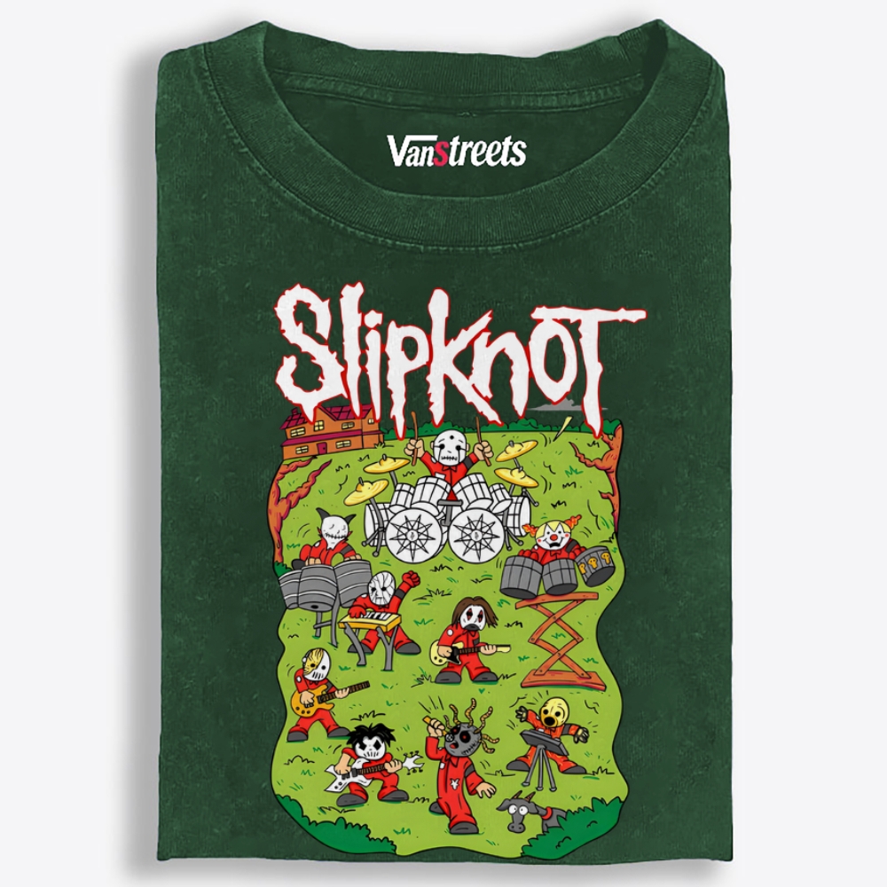 Slipknot: Barnyard Mayhem Retro Washed T-Shirt | 100% Cotton | Streetwear Essential