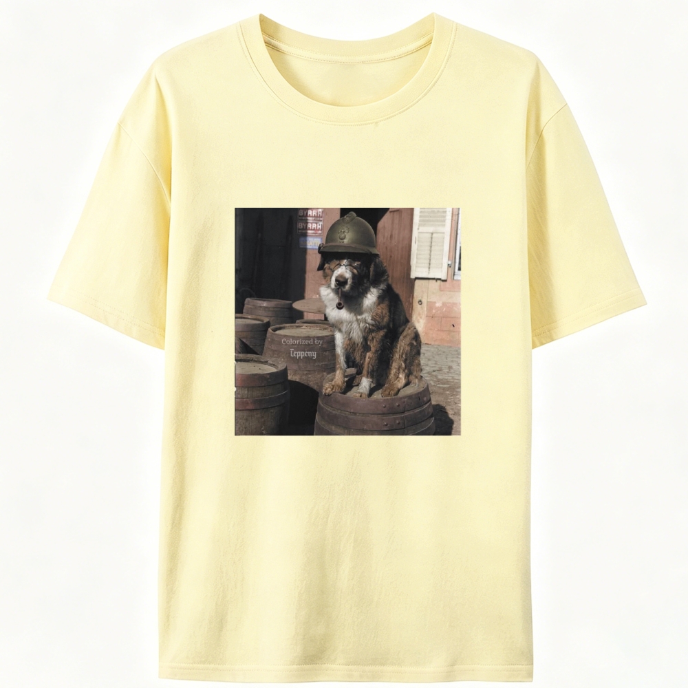Ace Veteran Woof Retro Designed for Women - Slim Fit Cotton Tee