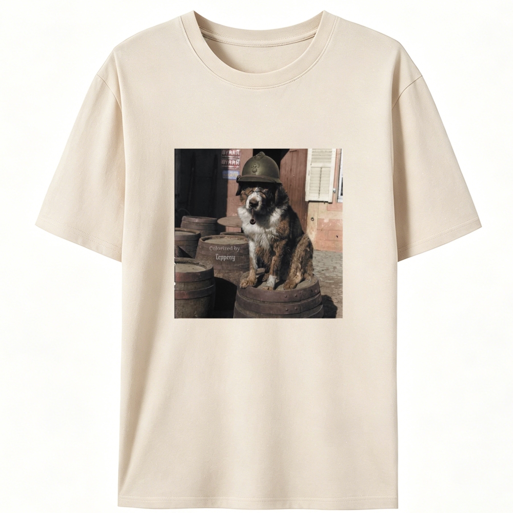 Ace Veteran Woof Retro Designed for Women - Slim Fit Cotton Tee
