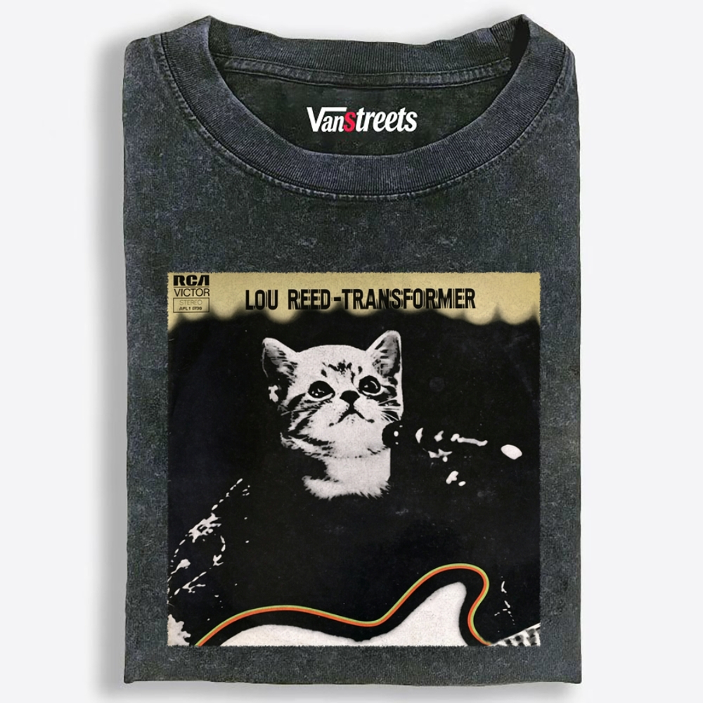 Lou Meow - Transformer Retro Washed T-Shirt | 100% Cotton | Streetwear Essential