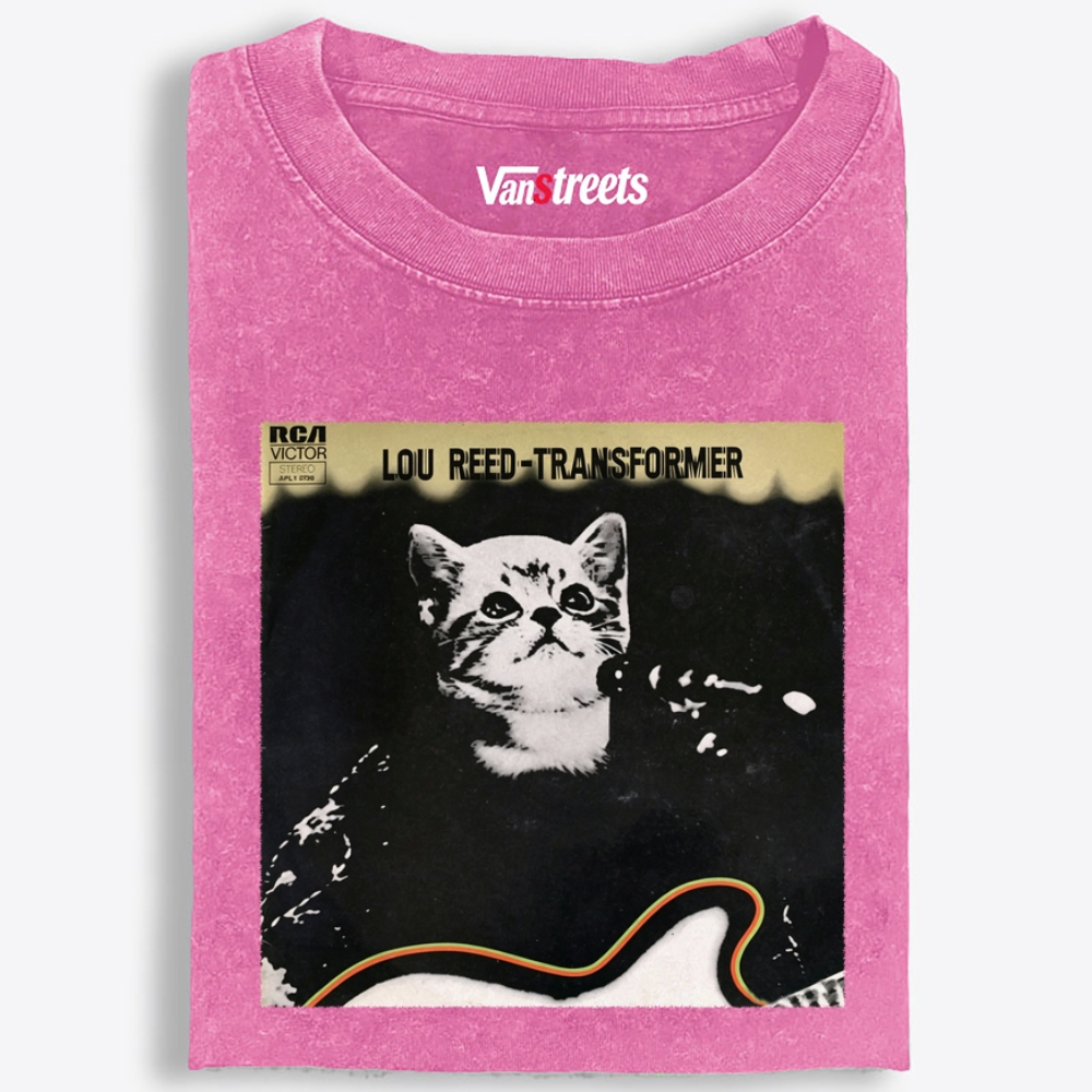 Lou Meow - Transformer Retro Washed T-Shirt | 100% Cotton | Streetwear Essential