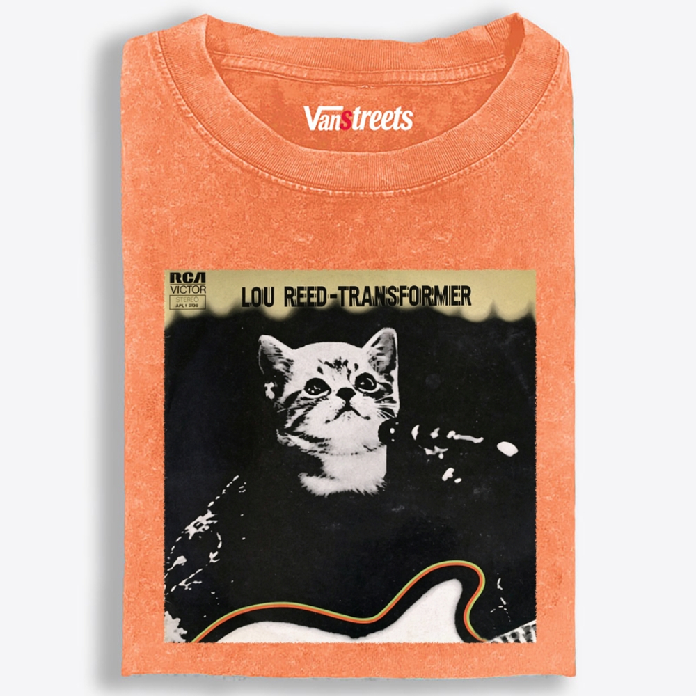 Lou Meow - Transformer Retro Washed T-Shirt | 100% Cotton | Streetwear Essential