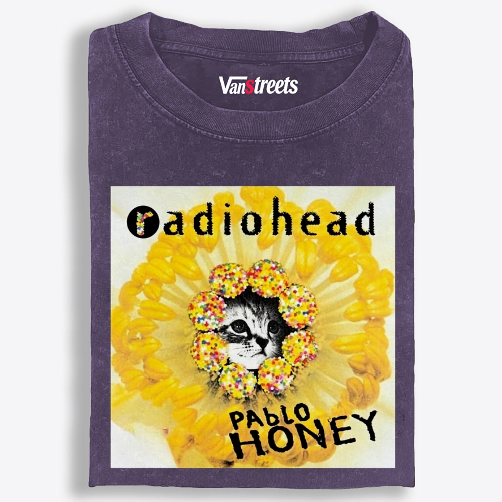 RadioMeow: Pablo Honey Retro Washed T-Shirt | 100% Cotton | Streetwear Essential