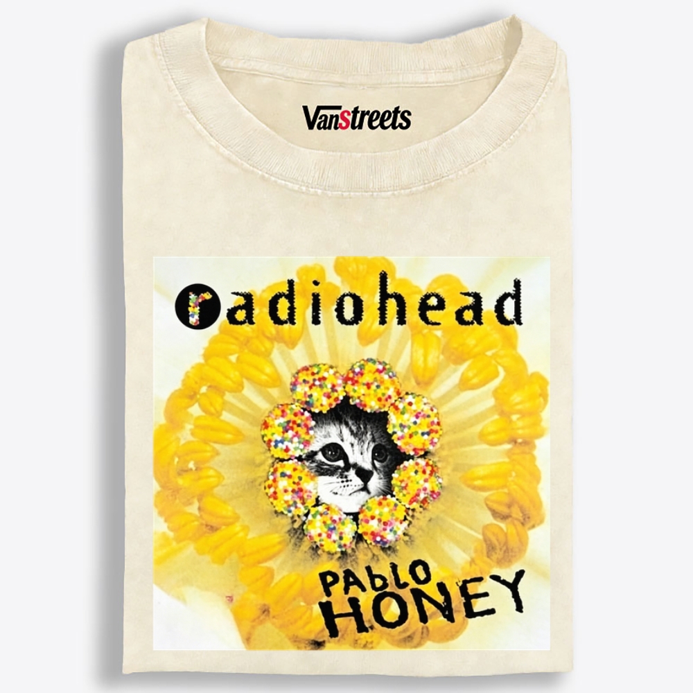 RadioMeow: Pablo Honey Retro Washed T-Shirt | 100% Cotton | Streetwear Essential
