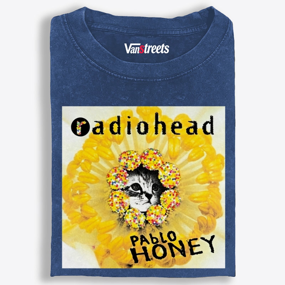RadioMeow: Pablo Honey Retro Washed T-Shirt | 100% Cotton | Streetwear Essential