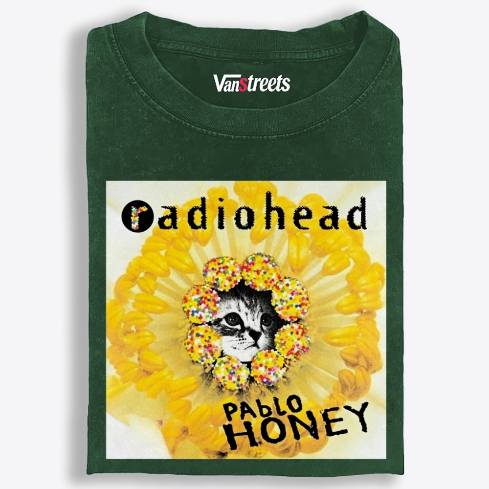 RadioMeow: Pablo Honey Retro Washed T-Shirt | 100% Cotton | Streetwear Essential