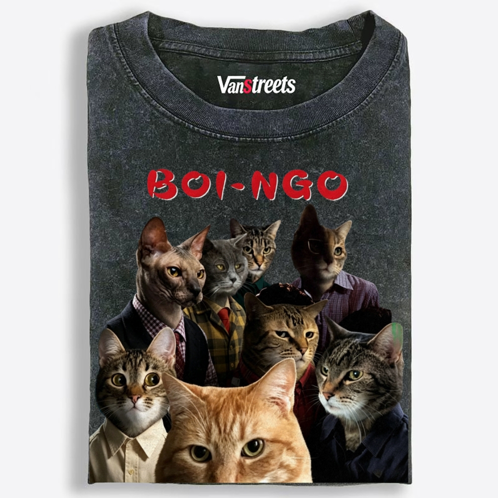 Boi-Ngo Retro Washed T-Shirt | 100% Cotton | Streetwear Essential