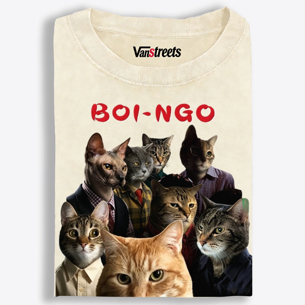 Boi-Ngo Retro Washed T-Shirt | 100% Cotton | Streetwear Essential