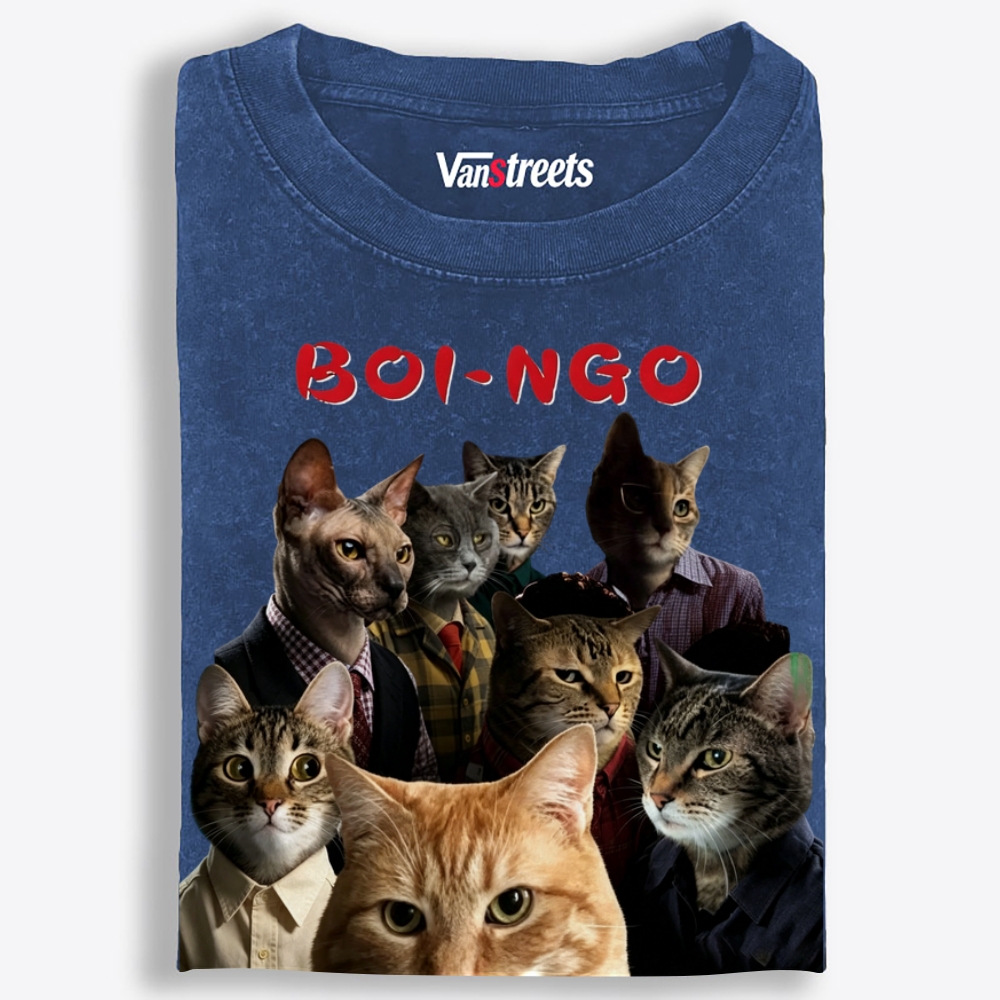 Boi-Ngo Retro Washed T-Shirt | 100% Cotton | Streetwear Essential