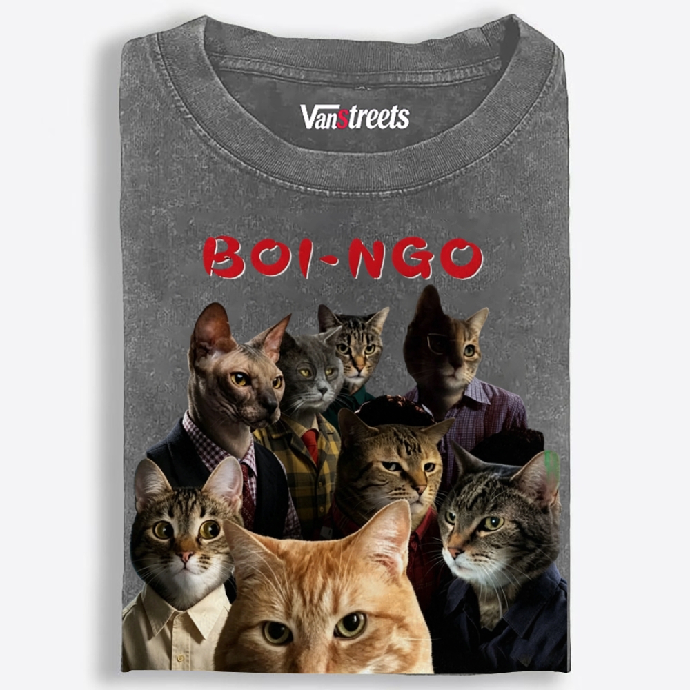 Boi-Ngo Retro Washed T-Shirt | 100% Cotton | Streetwear Essential