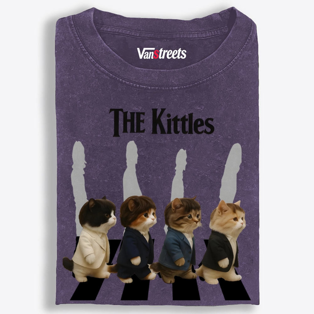 The Kittles Retro Washed T-Shirt | 100% Cotton | Streetwear Essential