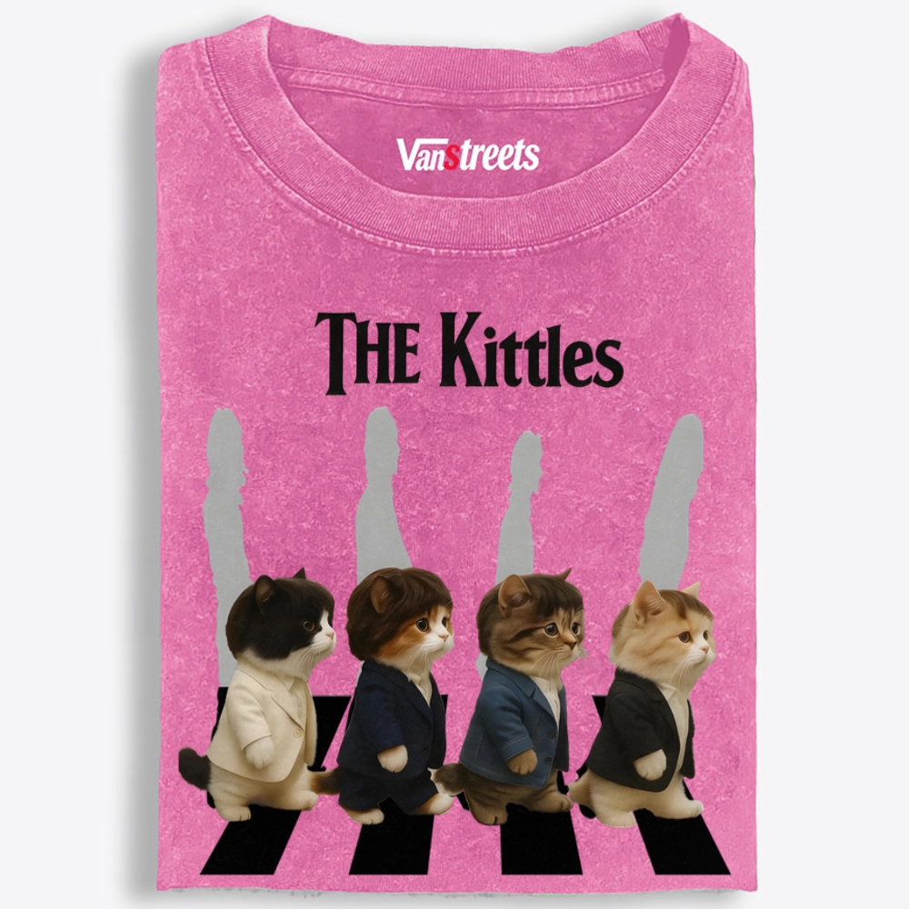 The Kittles Retro Washed T-Shirt | 100% Cotton | Streetwear Essential