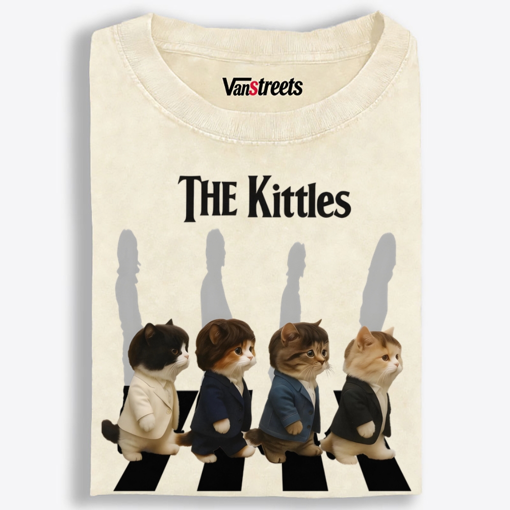 The Kittles Retro Washed T-Shirt | 100% Cotton | Streetwear Essential