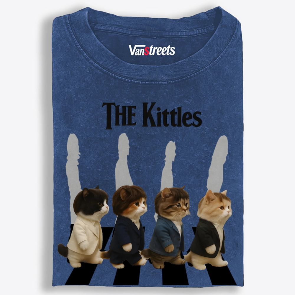 The Kittles Retro Washed T-Shirt | 100% Cotton | Streetwear Essential