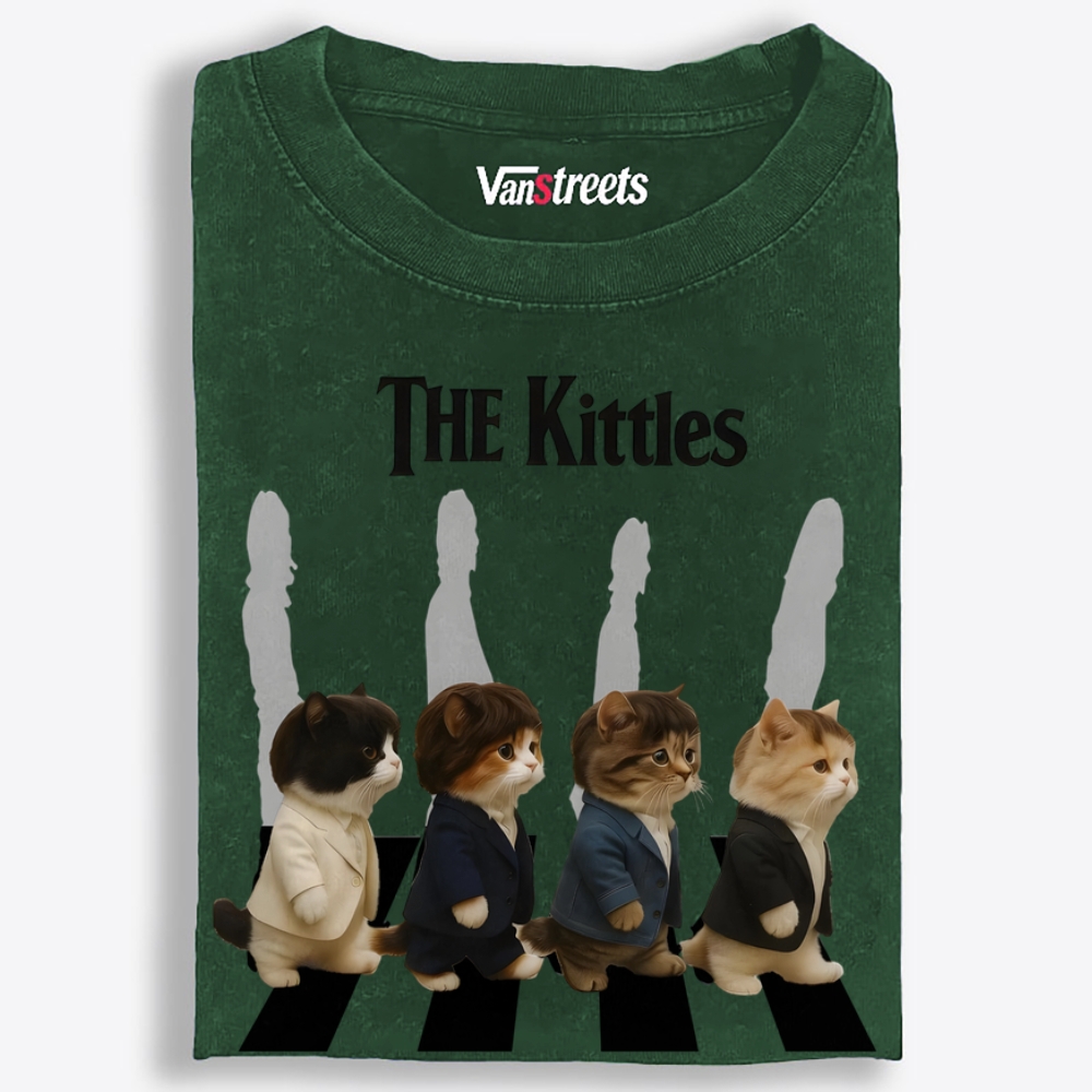 The Kittles Retro Washed T-Shirt | 100% Cotton | Streetwear Essential
