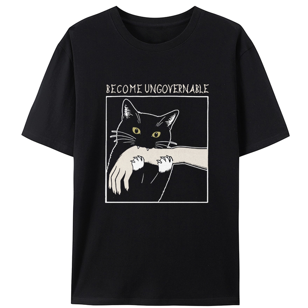Gremlin Cat Retro Designed for Women - Slim Fit Cotton Tee
