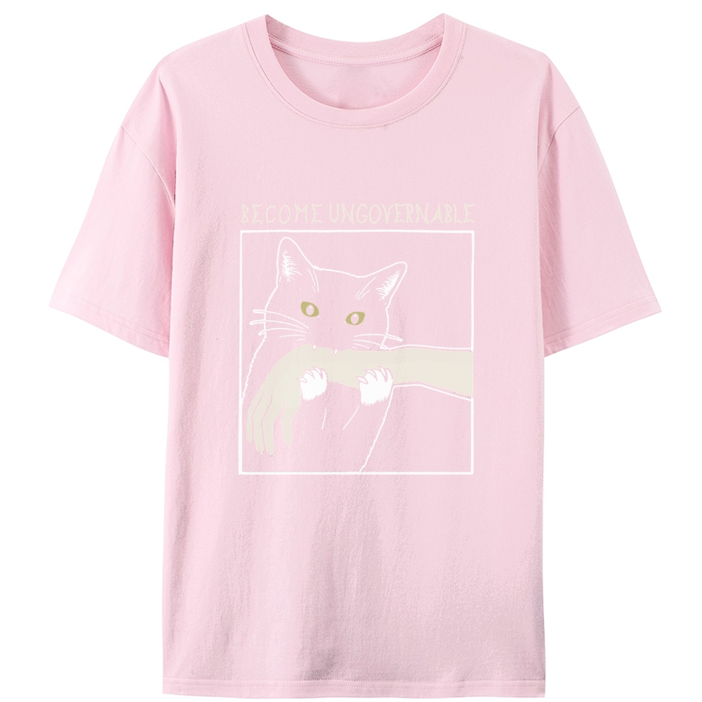 Gremlin Cat Retro Designed for Women - Slim Fit Cotton Tee