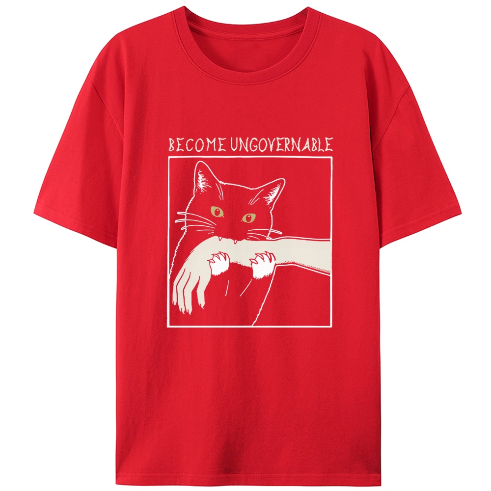 Gremlin Cat Retro Designed for Women - Slim Fit Cotton Tee