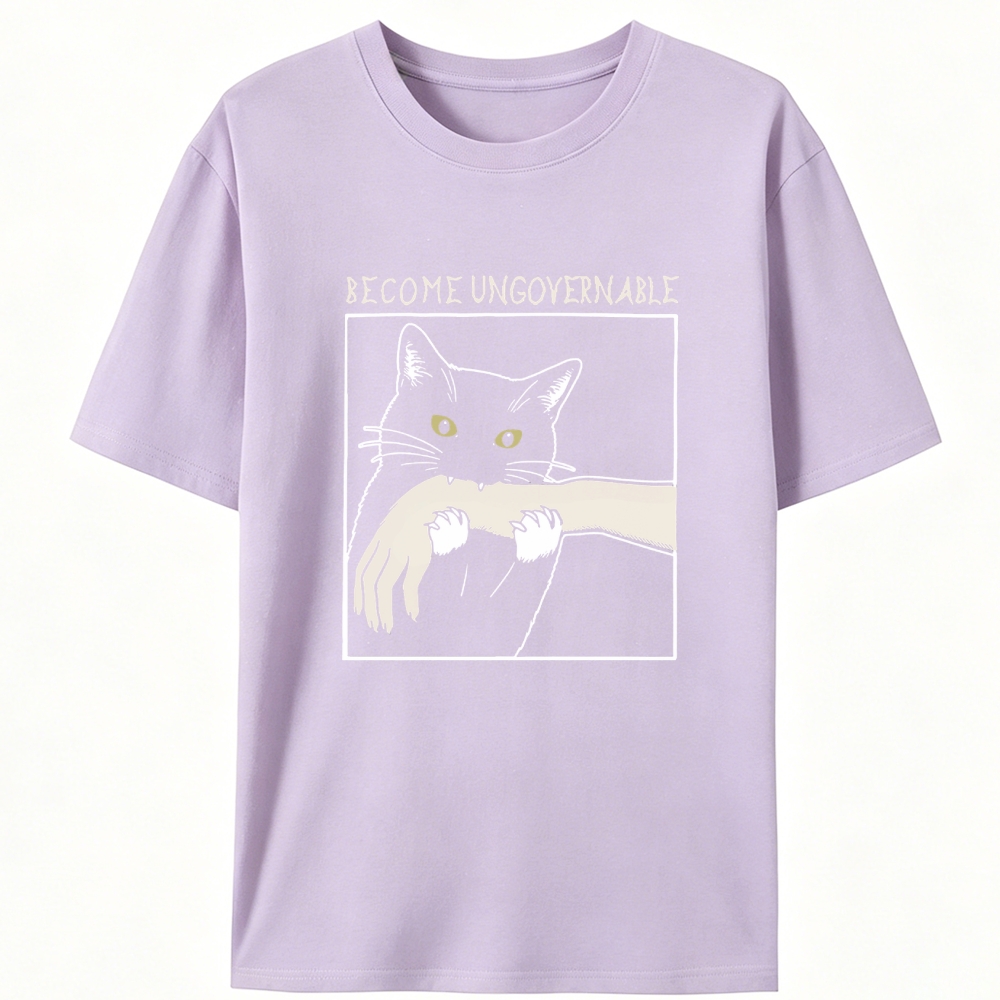 Gremlin Cat Retro Designed for Women - Slim Fit Cotton Tee