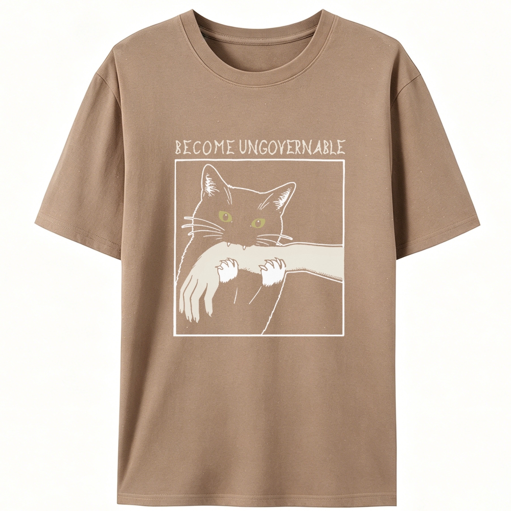 Gremlin Cat Retro Designed for Women - Slim Fit Cotton Tee