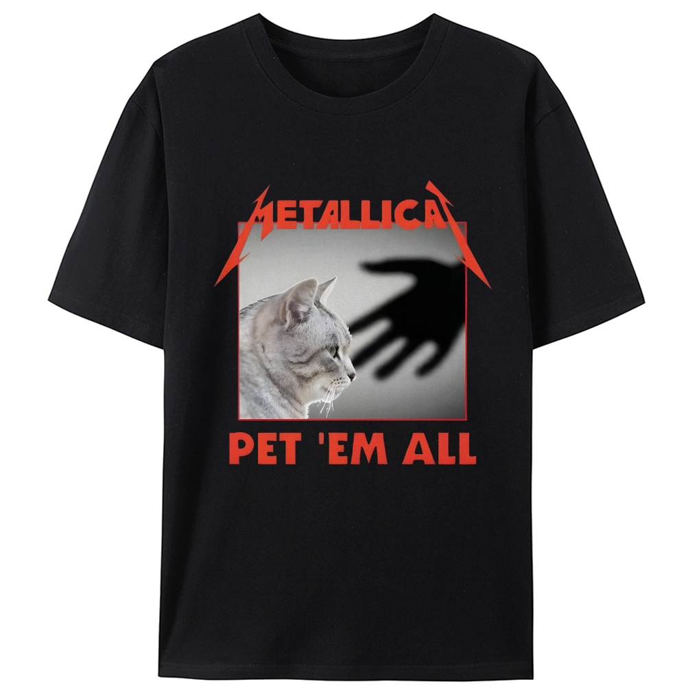Metallica: Pet 'Em All Retro Designed for Women - Slim Fit Cotton Tee