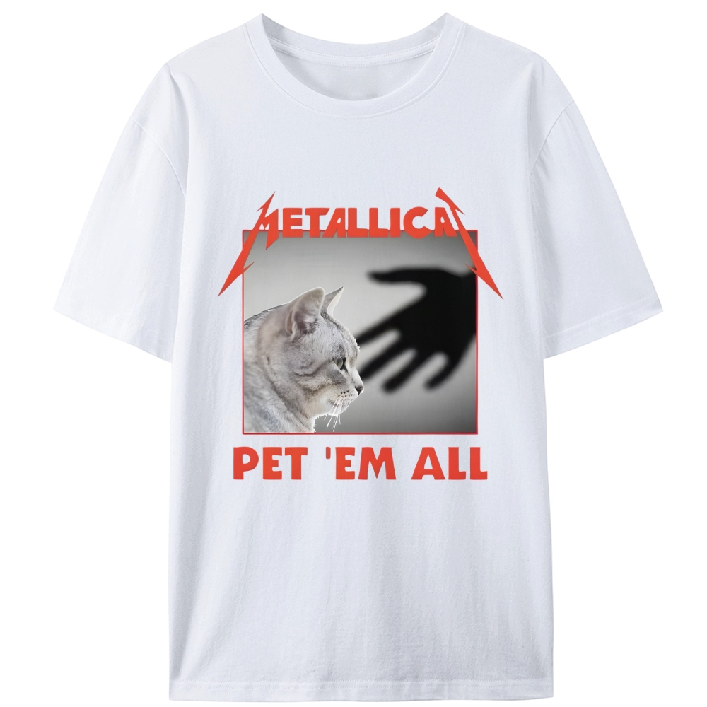 Metallica: Pet 'Em All Retro Designed for Women - Slim Fit Cotton Tee