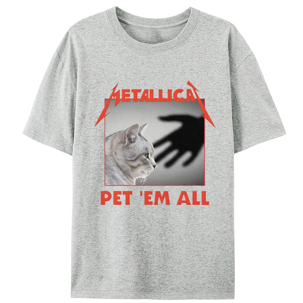 Metallica: Pet 'Em All Retro Designed for Women - Slim Fit Cotton Tee