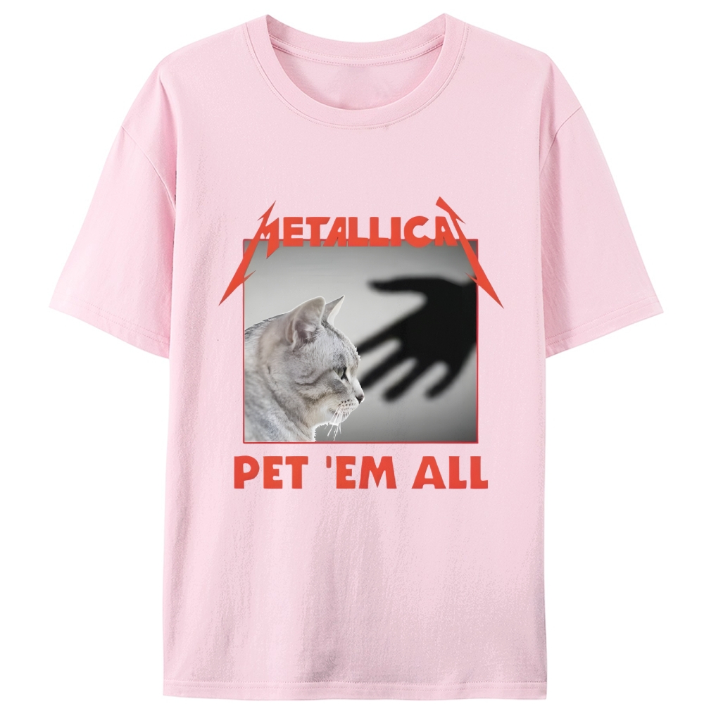Metallica: Pet 'Em All Retro Designed for Women - Slim Fit Cotton Tee