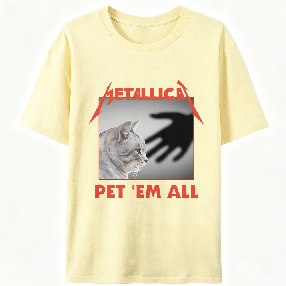Metallica: Pet 'Em All Retro Designed for Women - Slim Fit Cotton Tee