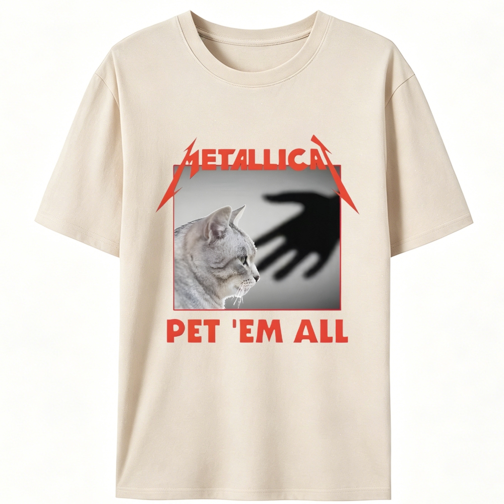 Metallica: Pet 'Em All Retro Designed for Women - Slim Fit Cotton Tee