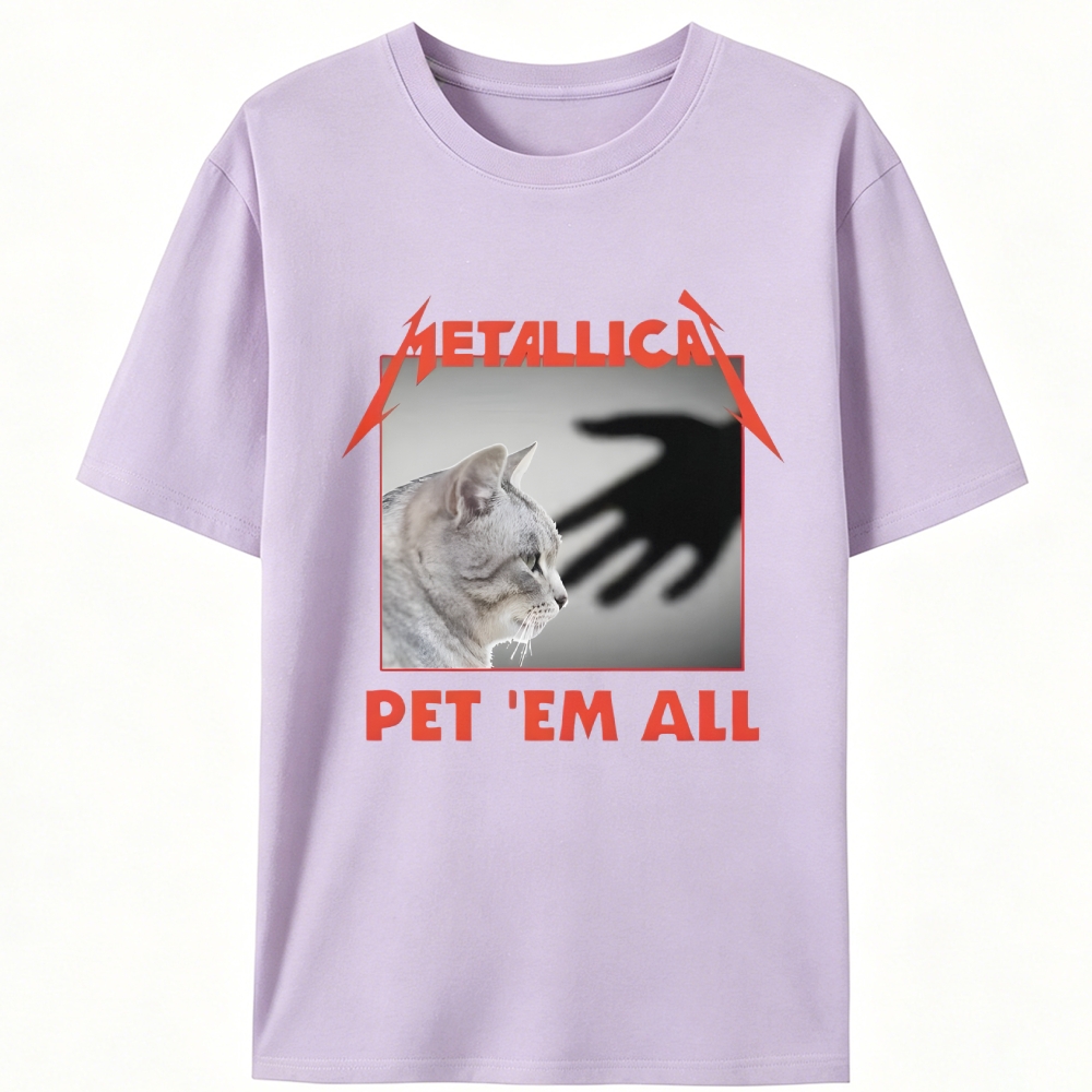 Metallica: Pet 'Em All Retro Designed for Women - Slim Fit Cotton Tee