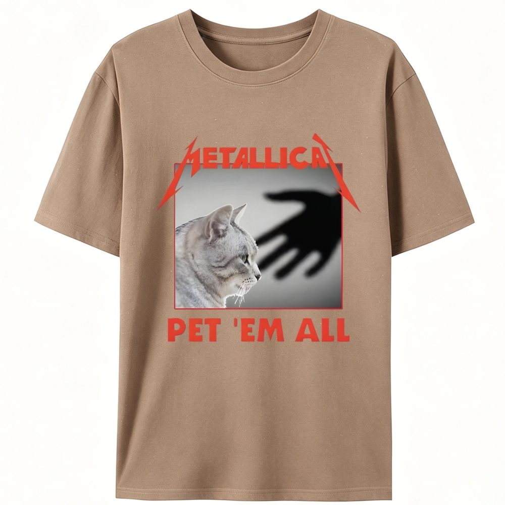 Metallica: Pet 'Em All Retro Designed for Women - Slim Fit Cotton Tee