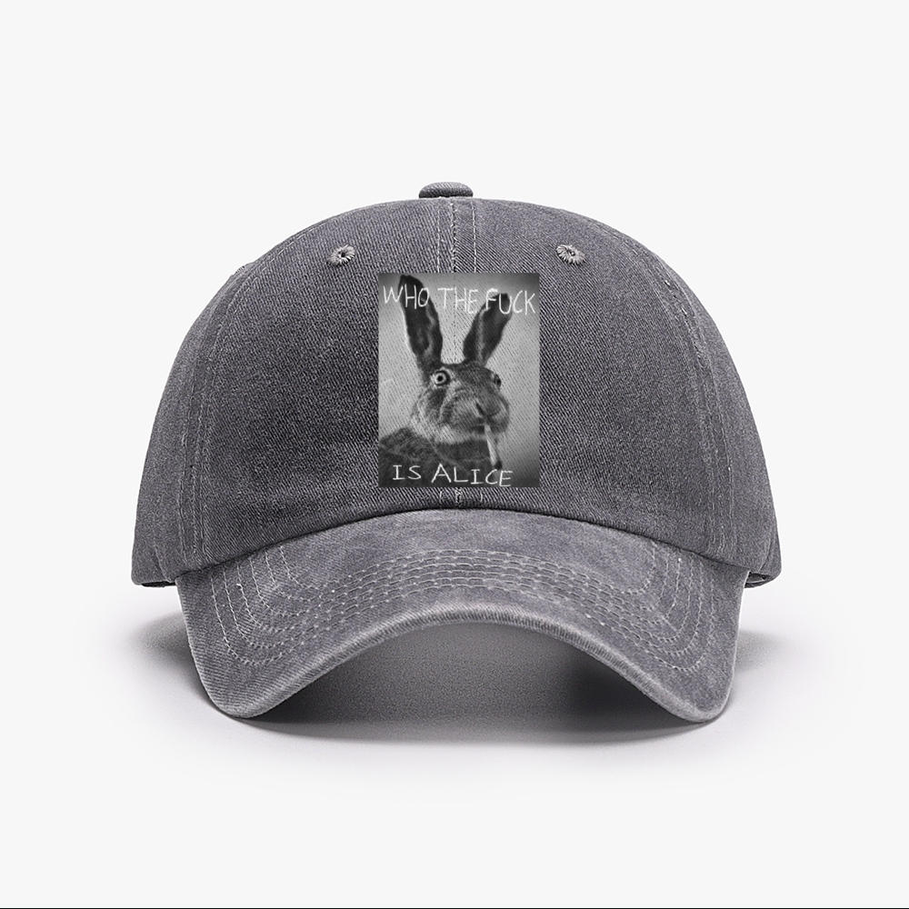 Who The Fuck Is Alice? Retro Washed Baseball Cap