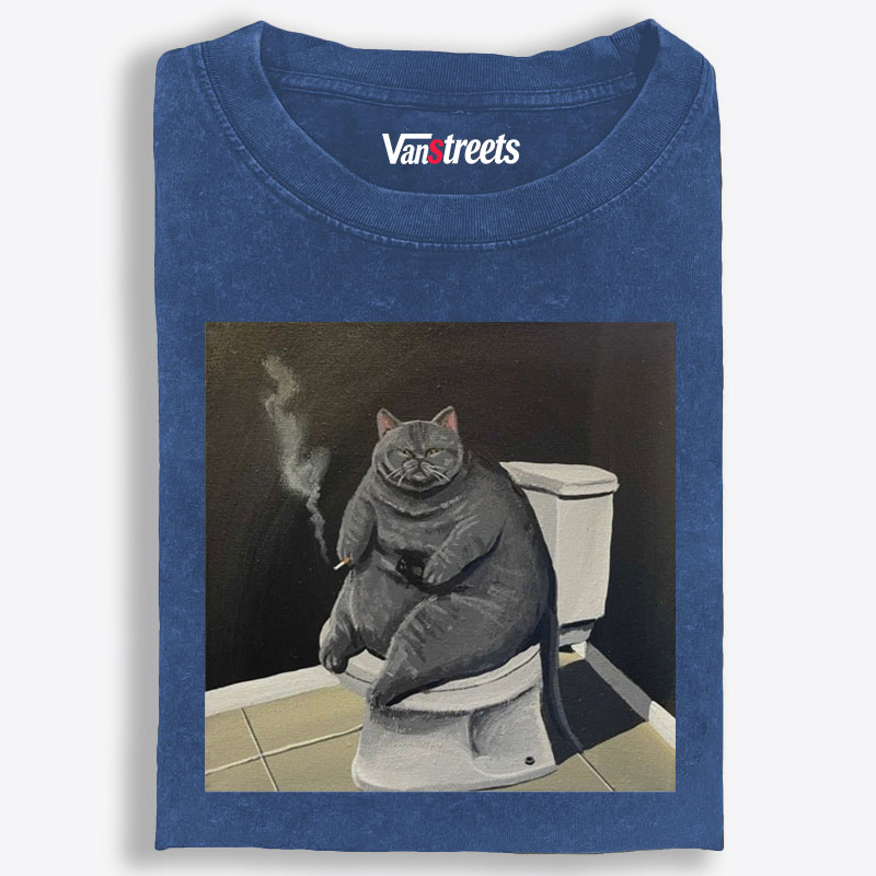 Smokin’ Solitude Retro Washed T-Shirt | 100% Cotton | Streetwear Essential