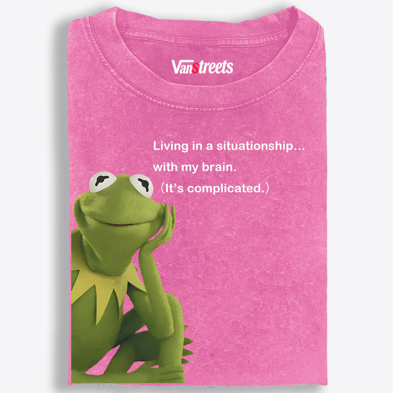 Situationship Retro Washed T-Shirt | 100% Cotton | Streetwear Essential