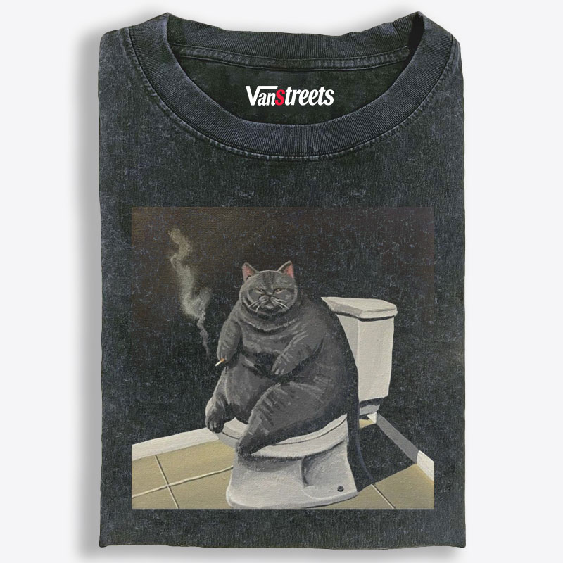 Smokin’ Solitude Retro Washed T-Shirt | 100% Cotton | Streetwear Essential