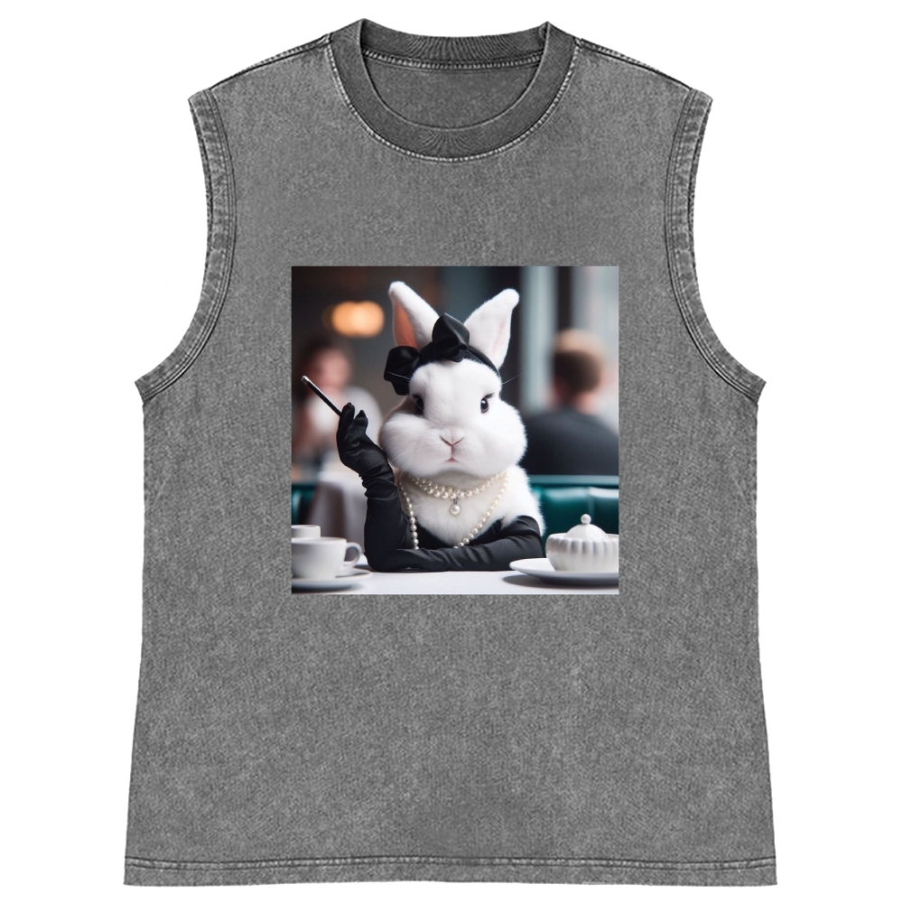 Pearl Bunny · Tea Break Retro Washed Tank Top