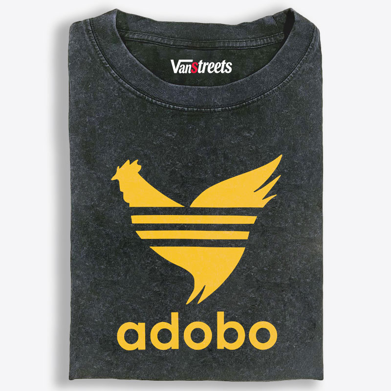 Adobo Chicken Retro Washed T-Shirt | 100% Cotton | Streetwear Essential