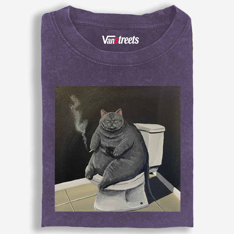 Smokin’ Solitude Retro Washed T-Shirt | 100% Cotton | Streetwear Essential