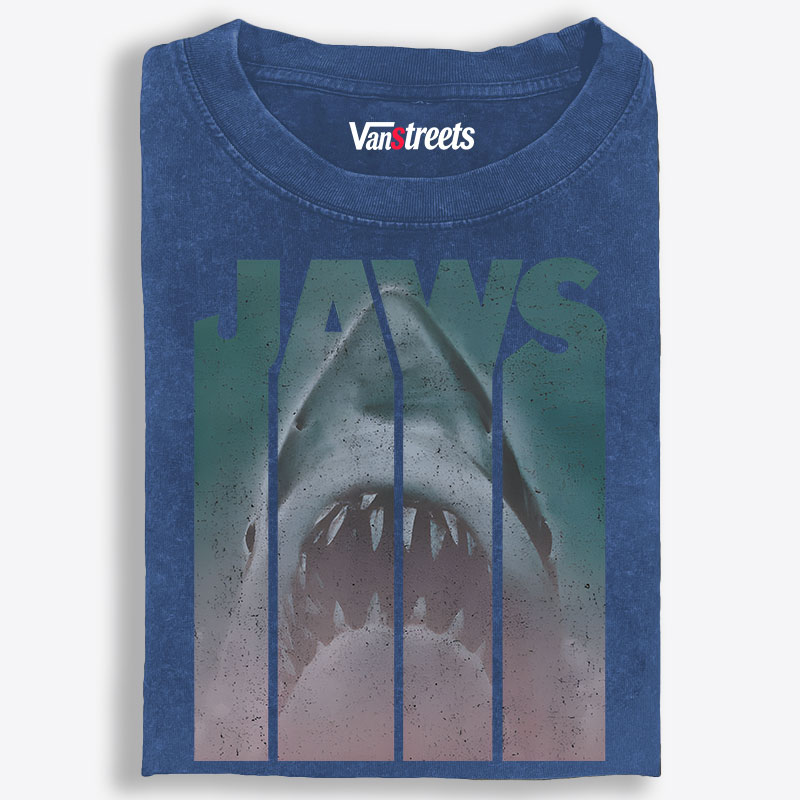 JAWS Retro Washed T-Shirt | 100% Cotton | Streetwear Essential