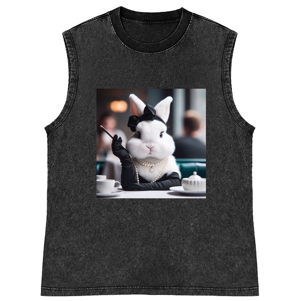 Pearl Bunny · Tea Break Retro Washed Tank Top