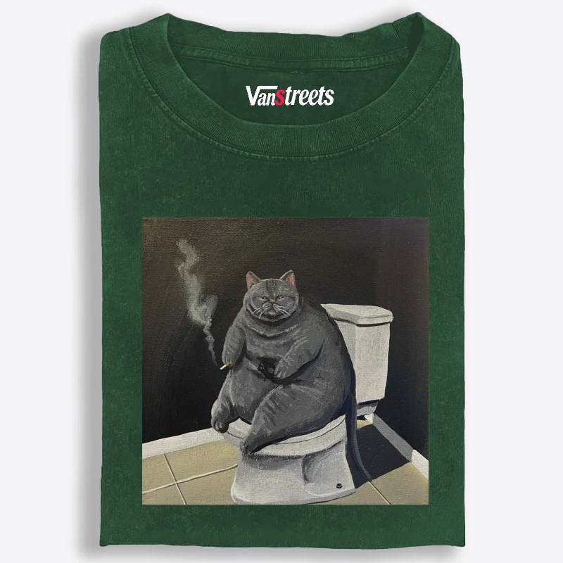 Smokin’ Solitude Retro Washed T-Shirt | 100% Cotton | Streetwear Essential
