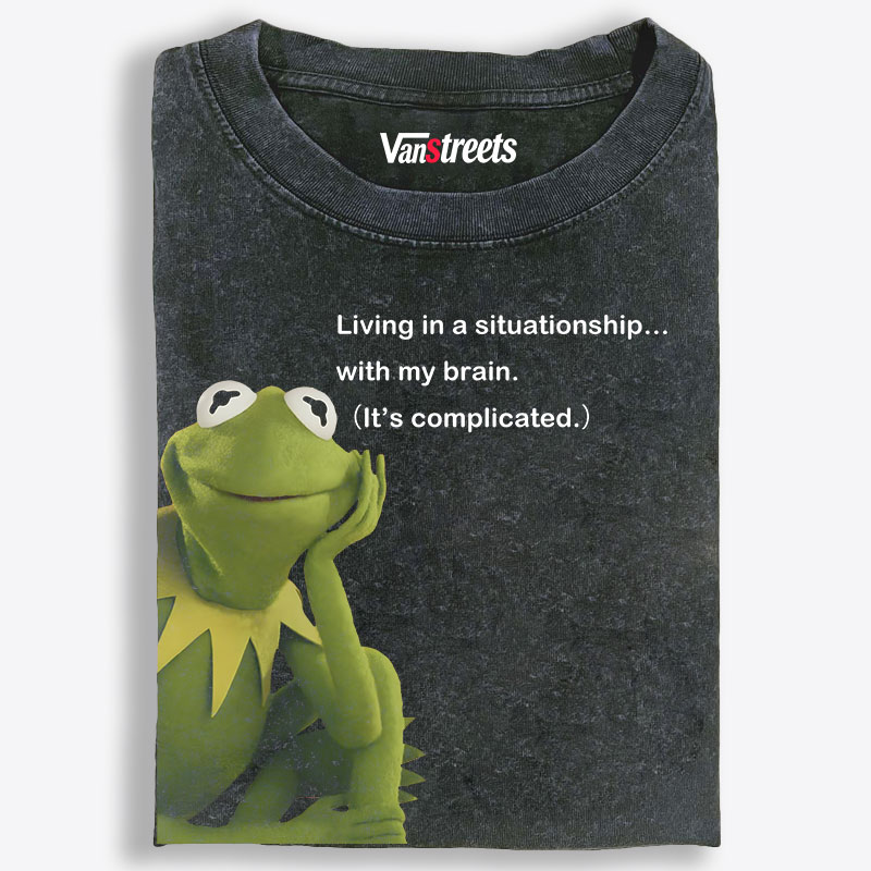 Situationship Retro Washed T-Shirt | 100% Cotton | Streetwear Essential