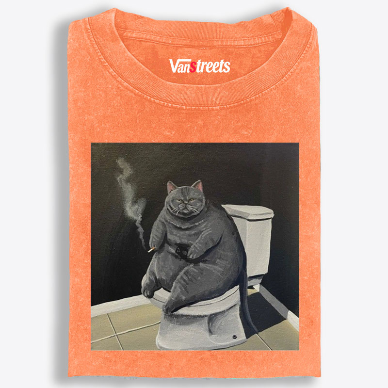 Smokin’ Solitude Retro Washed T-Shirt | 100% Cotton | Streetwear Essential