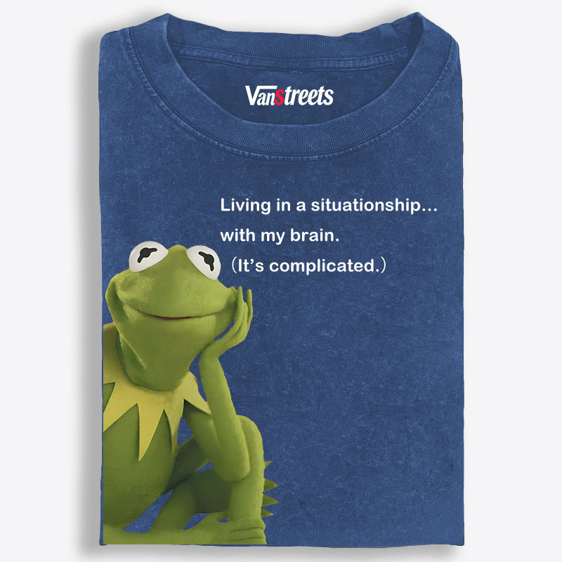 Situationship Retro Washed T-Shirt | 100% Cotton | Streetwear Essential